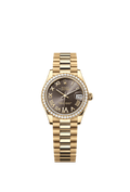 Rolex - Datejust 31 Yellow Gold / Diamond / Grey - Roman / President — Ref. 278288RBR