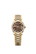 Rolex - Datejust 31 Yellow Gold / Diamond / Black MOP / President — Ref. 278288RBR