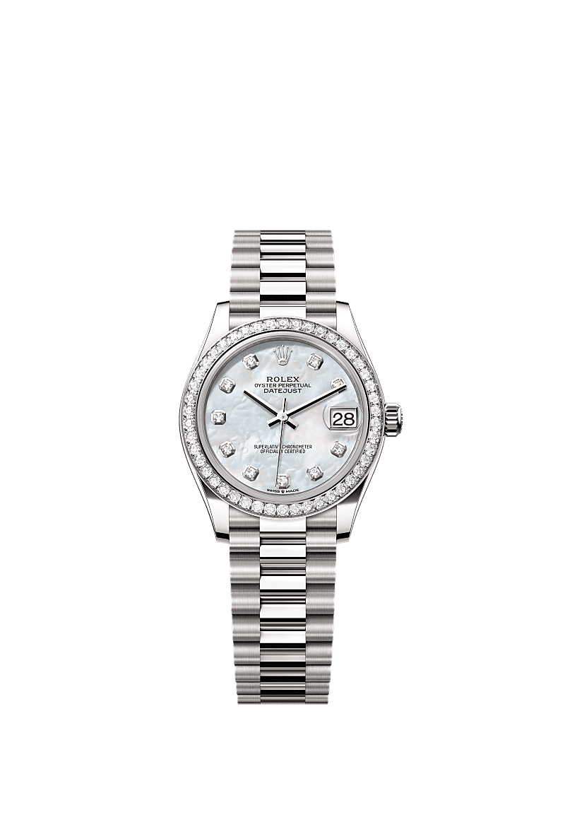 Rolex - Datejust 31 White Gold / Diamond / President — Ref. 278289RBR