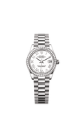 Rolex - Datejust 31 White Gold / Diamond / White - Roman / President — Ref. 278289RBR