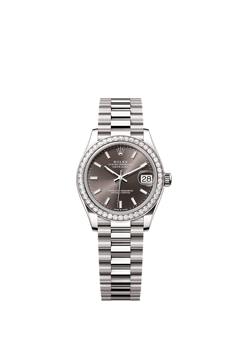 Rolex - Datejust 31 White Gold Diamond / Grey — Ref. 278289RBR