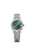 Rolex - Datejust 31 White Gold Diamond / Green — Ref. 278289RBR