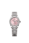 Rolex Datejust 31 White Gold - Pink / Diamond-set / President — Ref. 278289RBR