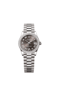 Rolex - Datejust 31 White Gold Diamond / Grey - Roman — Ref. 278289RBR