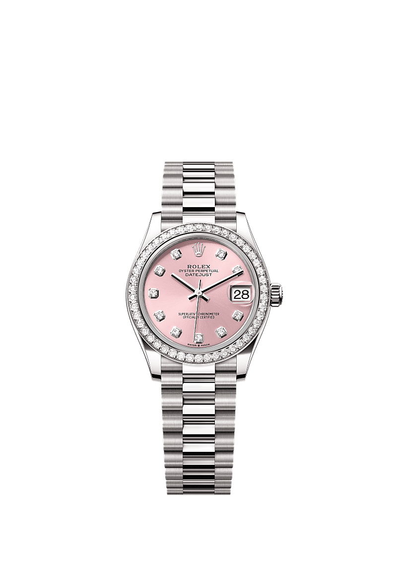 Rolex - Datejust 31 White Gold Diamond / Pink - Diamond — Ref. 278289RBR