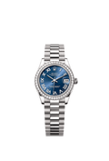 Rolex Datejust 31 White Gold / Diamond / Blue - Roman — Ref. 278289RBR