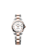 Rolex - Datejust 31 Stainless Steel/ Rose Gold / Domed - Diamond / White - Roman / Oyster — Ref. 278341RBR