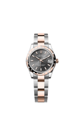 Rolex - Datejust 31 Stainless Steel/ Rose Gold / Domed - Diamond / Grey / Oyster — Ref. 278341RBR
