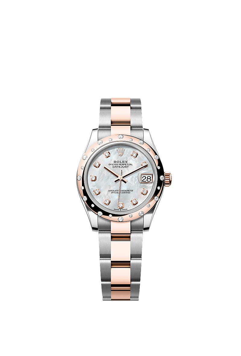 Rolex - Datejust 31 Stainless Steel/ Rose Gold / Domed - Diamond / Oyster — Ref. 278341RBR