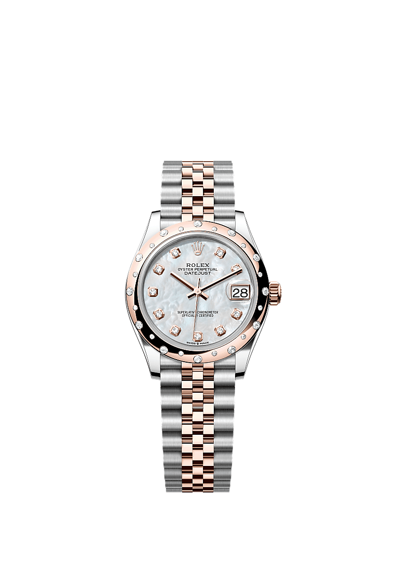 Rolex - Datejust 31 Stainless Steel/ Rose Gold / Domed - Diamond / Jubilee — Ref. 278341RBR