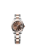 Rolex - Datejust 31 Stainless Steel/ Rose Gold / Domed - Diamond / Chocolate - Diamond / Oyster — Ref. 278341RBR