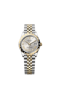 Rolex - Datejust 31 Stainless Steel / Yellow Gold / Domed - Diamond / Silver - Roman / Jubilee — Ref. 278343RBR