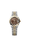 Rolex - Datejust 31 Stainless Steel / Yellow Gold / Domed - Diamond / Black MOP / Jubilee — Ref. 278343RBR