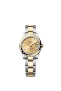Rolex - Datejust 31 Stainless Steel / Yellow Gold / Domed - Diamond / Champagne - Diamond / Oyster — Ref. 278343RBR
