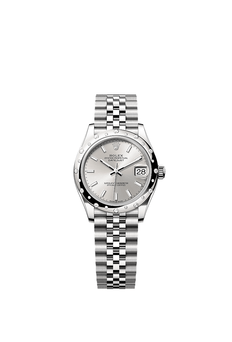 Rolex - Datejust 31 Stainless Steel Domed Diamond / Jubilee / Silver — Ref. 278344RBR