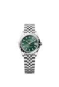 Rolex - Datejust 31 Stainless Steel Domed Diamond / Jubilee / Green — Ref. 278344RBR