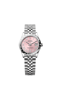 Rolex - Datejust 31 Stainless Steel Domed Diamond / Jubilee / Pink - Roman — Ref. 278344RBR