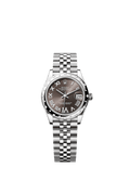 Rolex - Datejust 31 Stainless Steel Domed Diamond / Jubilee / Grey - Roman — Ref. 278344RBR