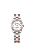 Rolex - Datejust 31 Stainless Steel/ Rose Gold / Diamond / White - Roman / Oyster — Ref. 278381RBR