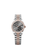 Rolex - Datejust 31 Stainless Steel/ Rose Gold / Diamond / Grey / Jubilee — Ref. 278381RBR