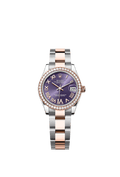 Rolex - Datejust 31 Stainless Steel/ Rose Gold / Diamond / Aubergine - Roman / Oyster — Ref. 278381RBR