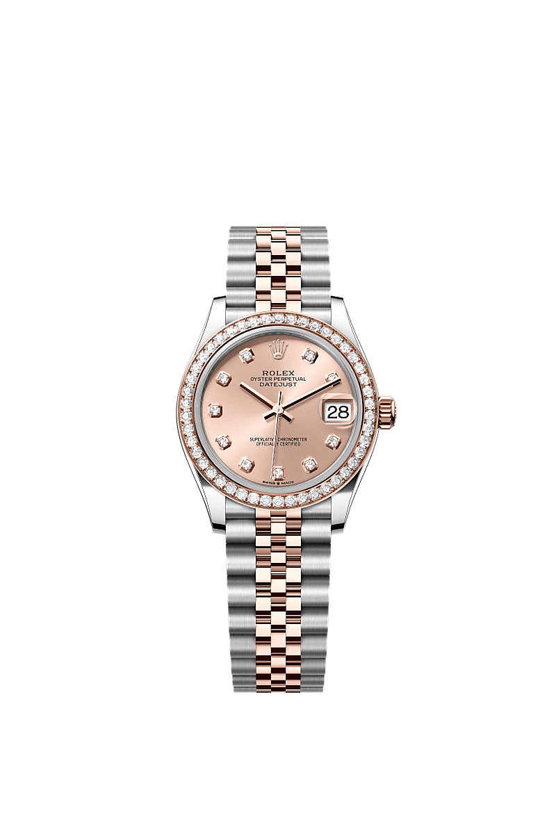 Rolex - Datejust 31 Stainless Steel/ Rose Gold / Diamond / Rose - Diamond / Jubilee — Ref. 278381RBR