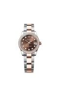Rolex - Datejust 31 Stainless Steel/ Rose Gold / Diamond / Chocolate - Diamond / Oyster — Ref. 278381RBR