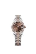 Rolex - Datejust 31 Stainless Steel/ Rose Gold / Diamond / Chocolate - Diamond / Jubilee — Ref. 278381RBR