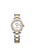 Rolex - Datejust 31 Stainless Steel / Yellow Gold / Diamond / White - Roman / Oyster — Ref. 278383RBR