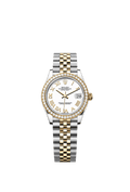 Rolex - Datejust 31 Stainless Steel / Yellow Gold / Diamond / White - Roman / Jubilee — Ref. 278383RBR