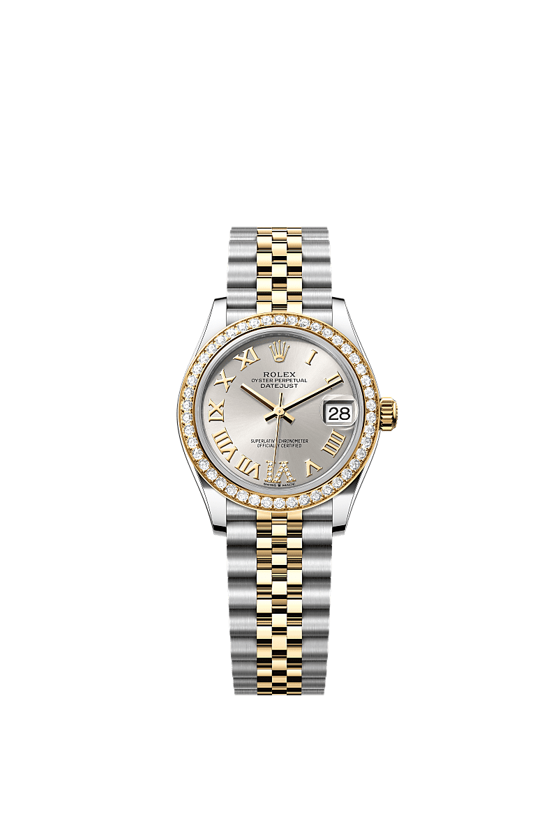 Rolex - Datejust 31 Stainless Steel / Yellow Gold / Diamond / Silver - Roman / Jubilee — Ref. 278383RBR