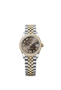 Rolex - Datejust 31 Stainless Steel / Yellow Gold / Diamond / Grey - Roman / Jubilee — Ref. 278383RBR