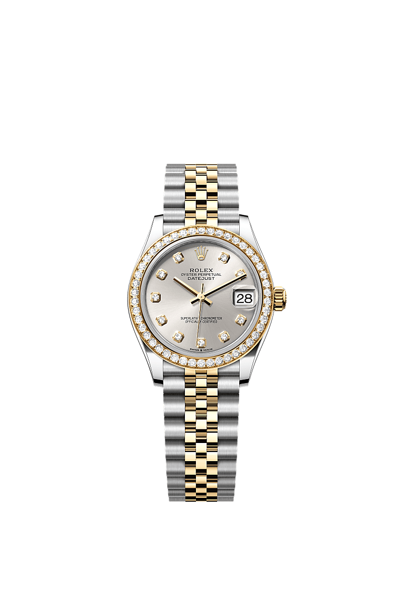 Rolex - Datejust 31 Stainless Steel / Yellow Gold / Diamond / Silver - Diamond / Jubilee — Ref. 278383RBR