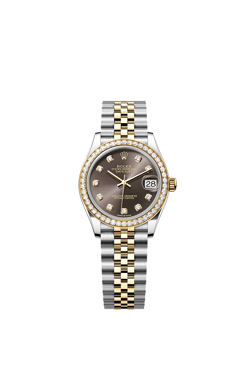 Rolex - Datejust 31 Stainless Steel / Yellow Gold / Diamond / Grey - Diamond / Jubilee — Ref. 278383RBR