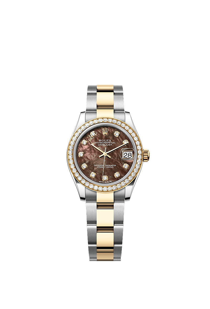 Rolex - Datejust 31 Stainless Steel / Yellow Gold / Diamond / Black MOP / Oyster — Ref. 278383RBR