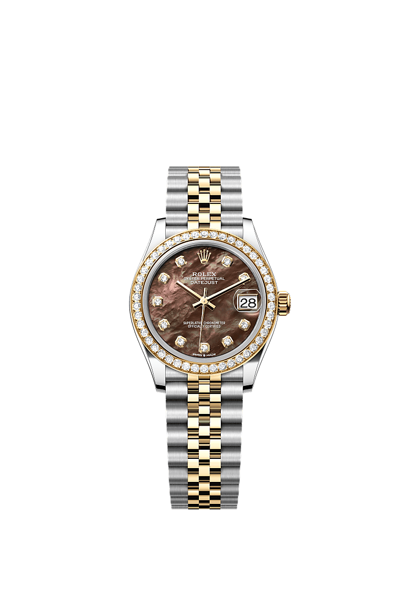 Rolex - Datejust 31 Stainless Steel / Yellow Gold / Diamond / Black MOP / Jubilee — Ref. 278383RBR