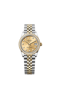 Rolex - Datejust 31 Stainless Steel / Yellow Gold / Diamond / Champagne - Diamond / Jubilee — Ref. 278383RBR