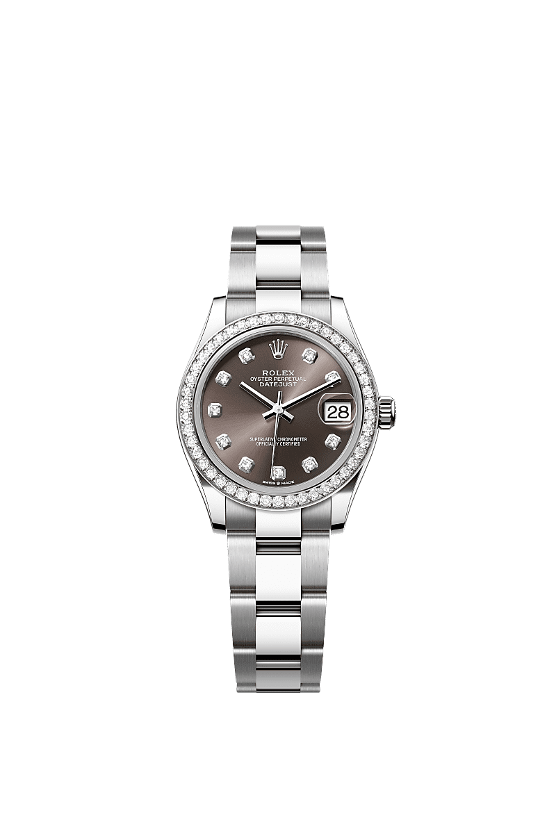 Rolex - Datejust 31 Stainless Steel Diamond / Oyster / Grey - Diamond — Ref. 278384RBR