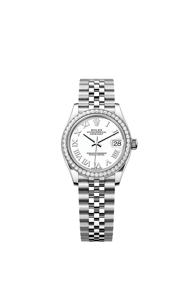 Rolex - Datejust 31 Stainless Steel Diamond / Jubilee / White - Roman — Ref. 278384RBR