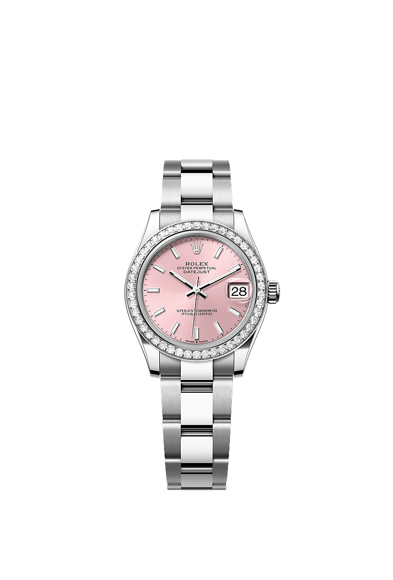 Rolex - Datejust 31 Stainless Steel Diamond / Oyster / Pink — Ref. 278384RBR