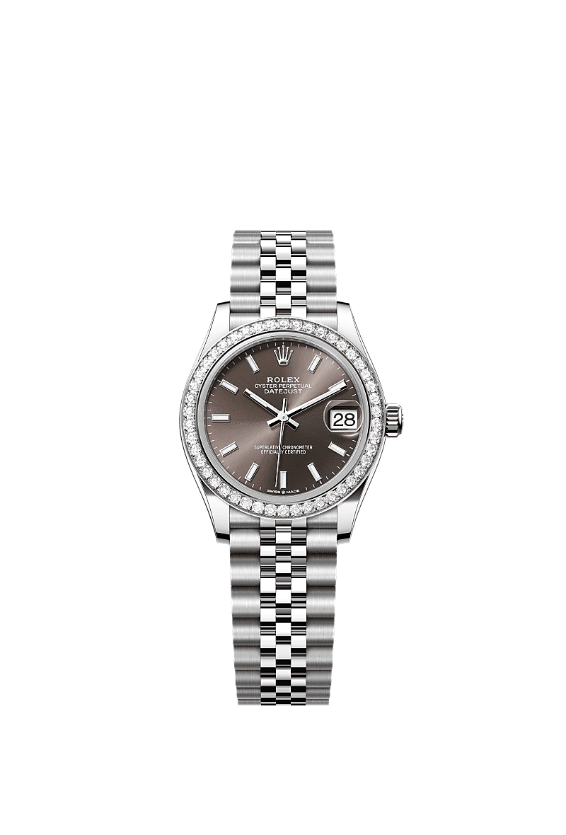 Rolex - Datejust 31 Stainless Steel Diamond / Jubilee / Grey — Ref. 278384RBR