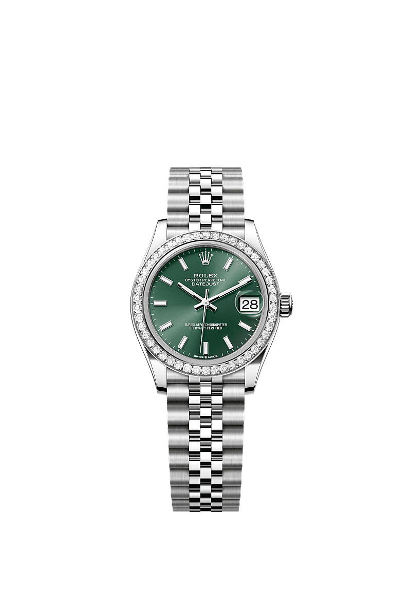 Rolex - Datejust 31 Stainless Steel Diamond / Jubilee / Green — Ref. 278384RBR