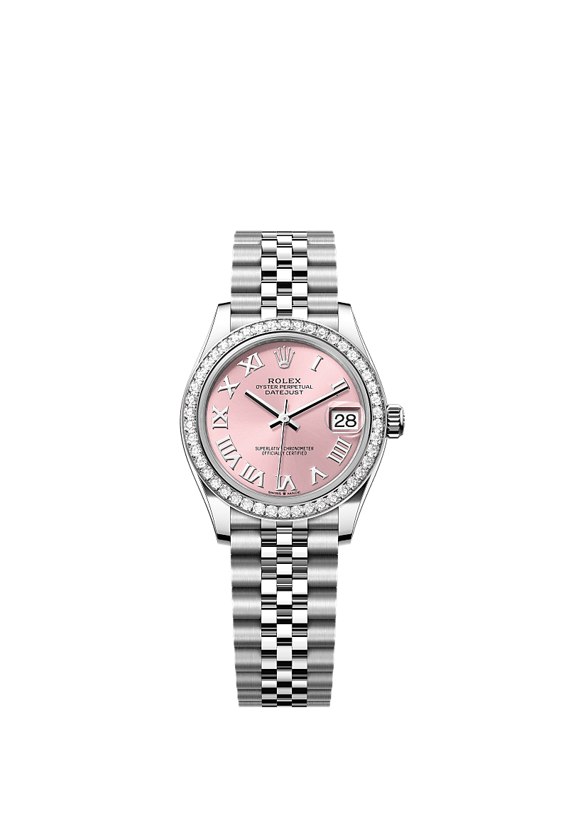 Rolex - Datejust 31 Stainless Steel Diamond / Jubilee / Pink - Roman — Ref. 278384RBR