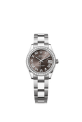 Rolex - Datejust 31 Stainless Steel Diamond / Oyster / Grey - Roman — Ref. 278384RBR