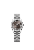 Rolex - Datejust 31 Stainless Steel Diamond / Jubilee / Grey - Roman — Ref. 278384RBR