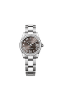 Rolex - Datejust 31 Stainless Steel Diamond / Oyster / Grey - Roman — Ref. 278384RBR