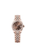 Rolex - Lady-Datejust 28 Everose Diamond / Jubilee / Chocolate Diamond — Ref. 279135RBR