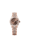 Rolex - Lady-Datejust 28 Everose Diamond / Jubilee / Chocolate — Ref. 279135RBR