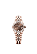 Rolex - Lady-Datejust 28 Everose Diamond / Jubilee / Chocolate Diamond — Ref. 279135RBR