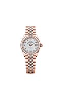 Rolex - Lady-Datejust 28 Everose Diamond / Jubilee / MOP — Ref. 279135RBR